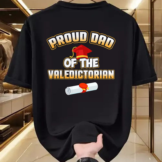 Gift for Dad Shirt, Funny Dad Unisex T-Shirt/Hoodie/Sweatshirt HLT00 – Dad Of Valedictorian 2019 School Graduation Proud Father T-Shirt