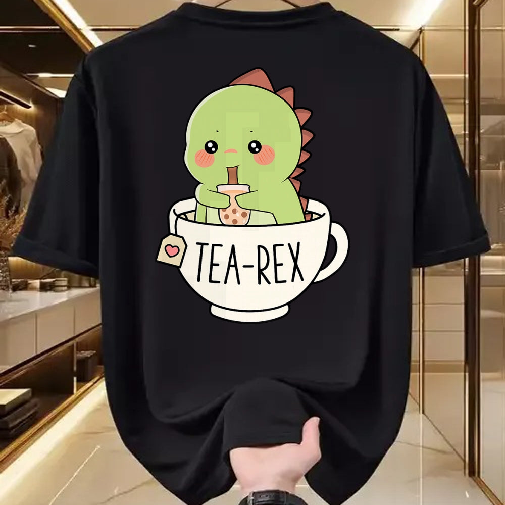 Best Dinosaur Lover Shirt, Funny Dinosaur UnisexT-Shirt/Hoodie/Sweatshirt HLT00 - Boba Tea-Rex Cute T-Rex Dinosaur Lover Kawaii Funny Dino Pun T-Shirt
