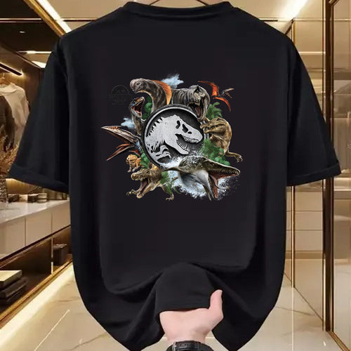 Best Dinosaur Lover Shirt, Funny Dinosaur UnisexT-Shirt/Hoodie/Sweatshirt HLT00 - Jurassic World Rebirth Circle Logo Dinosaurs T-Shirt