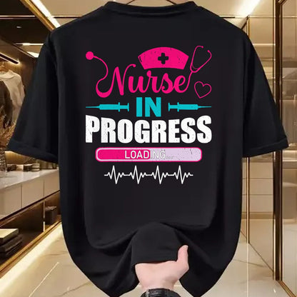 Funny Nurse Shirt, Nurse Unisex T-Shirt/Hoodie/Sweatshirt HLT00 - Nurse In Progress Nurse Funny Nursing School T-Shirt