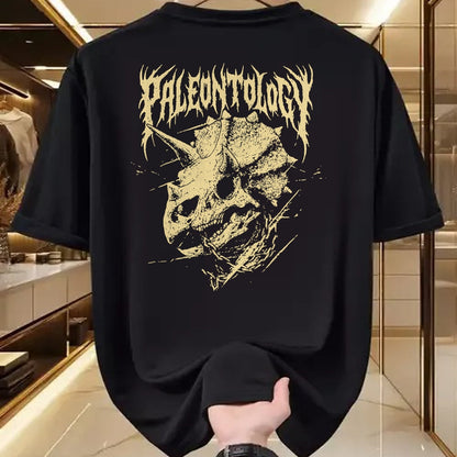 Best Dinosaur Lover Shirt, Funny Dinosaur UnisexT-Shirt/Hoodie/Sweatshirt HLT00 - Paleontology Metal Triceratops Skull and Chains Dinosaur Art T-Shirt