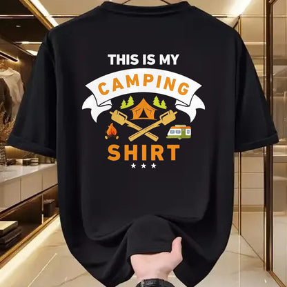Funny Camping Shirt, Gift For Camping Lover Unisex T-Shirt/Hoodie/Sweatshirt HLT00 - This is My Camping Shirt Funny Camper T-Shirt T-Shirt, Men, Black, 3X-Large
