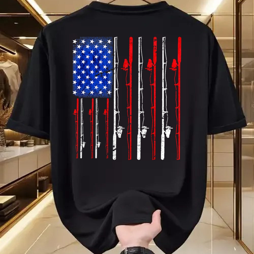 Funny Fishing Shirt, Gift For Fishing Lover Unisex T-Shirt/Hoodie/Sweatshirt HLT00 - Fishing Shirt American Flag Shirt Fishing T-Shirt
