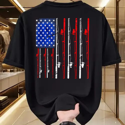 Funny Fishing Shirt, Gift For Fishing Lover Unisex T-Shirt/Hoodie/Sweatshirt HLT00 - Fishing Shirt American Flag Shirt Fishing T-Shirt