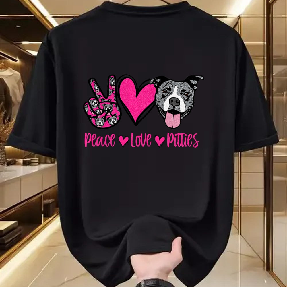 Dog Love Shirt, Dog Lover Gift T-Shirt/Hoodie/Sweatshirt HLT00 - Pit Bull Lives Matter Pittie Puppy Dog Mom Ladies Pitbull T-Shirt