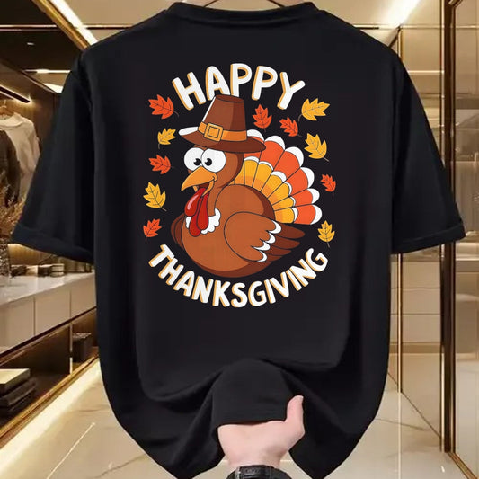 Best Thanksgiving Family Shirt , Funny Thanksgiving UnisexT-Shirt/Hoodie/Sweatshirt HLT00 - Happy Thanksgiving Funny Turkey Family Dinner Thanksgiving T-Shirt, Men, Black, 3X-Large