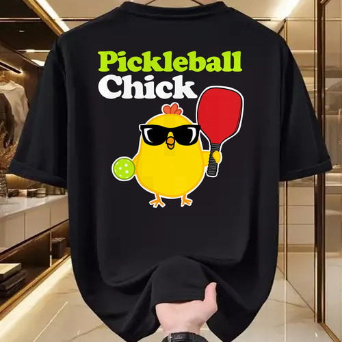 Funny Pickleball Shirt, Pickleball Lover Unisex T-Shirt/Hoodie/Sweatshirt HLT00 - Pickleball Chick T-Shirt