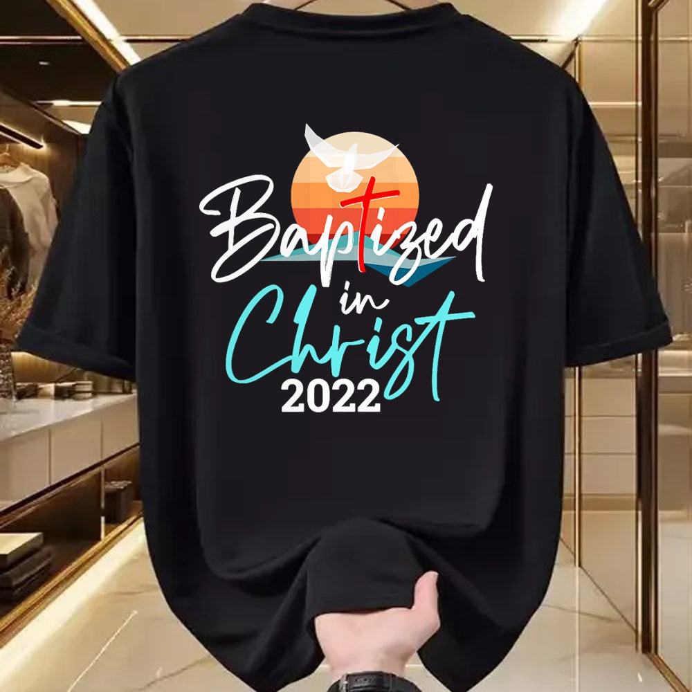 Christian Tee, Christian Faith Unisex T-Shirt/Hoodie/Sweatshirt HLT00 -  Baptized In Christ Baptism Catholic Christian Jesus T-Shirt