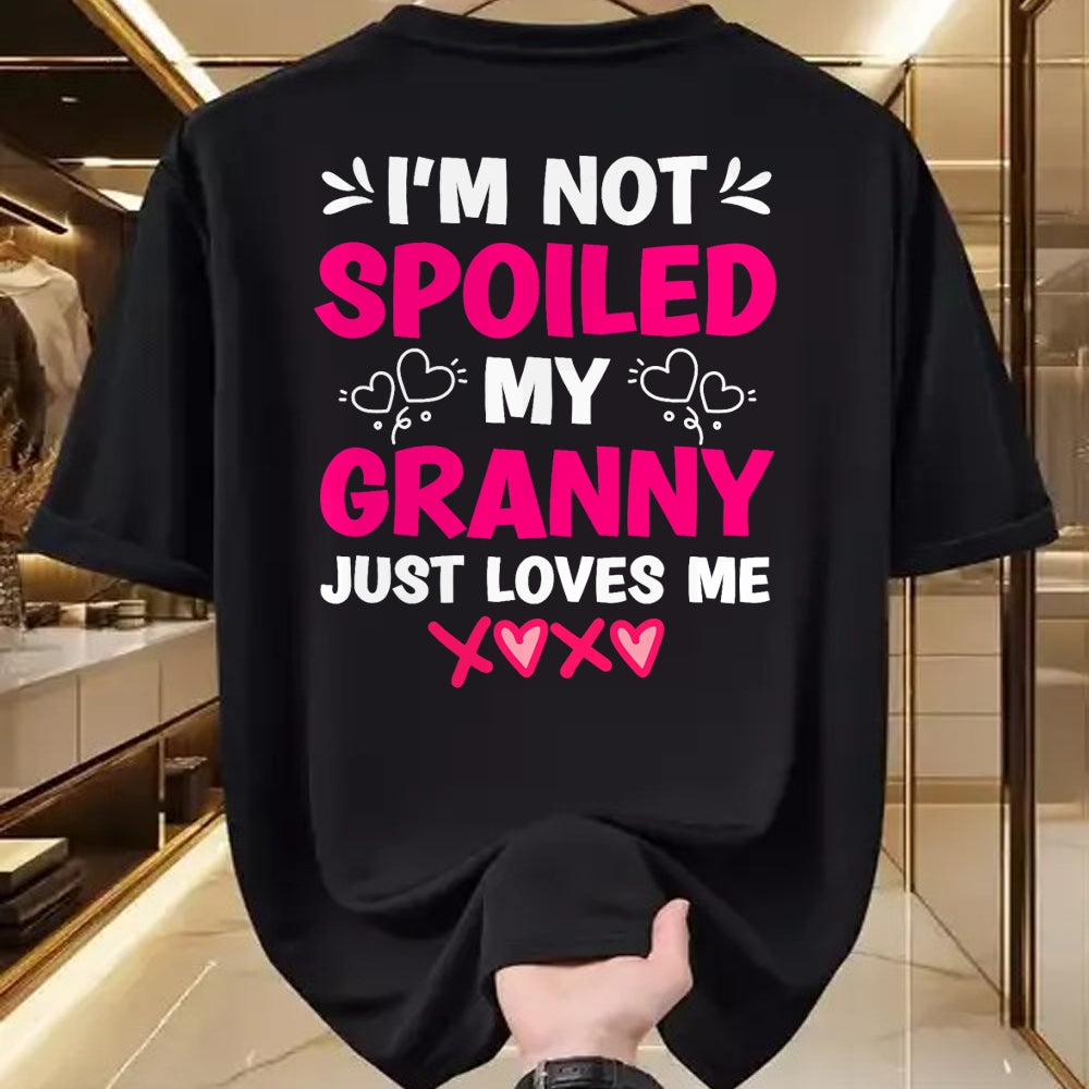 Best Wife Shirt, Wife and Husband Unisex T-Shirt/Hoodie/Sweatshirt HLT00 - I'm Not Spoiled My Granny Just Loves Me Kids Granddaughter T-Shirt