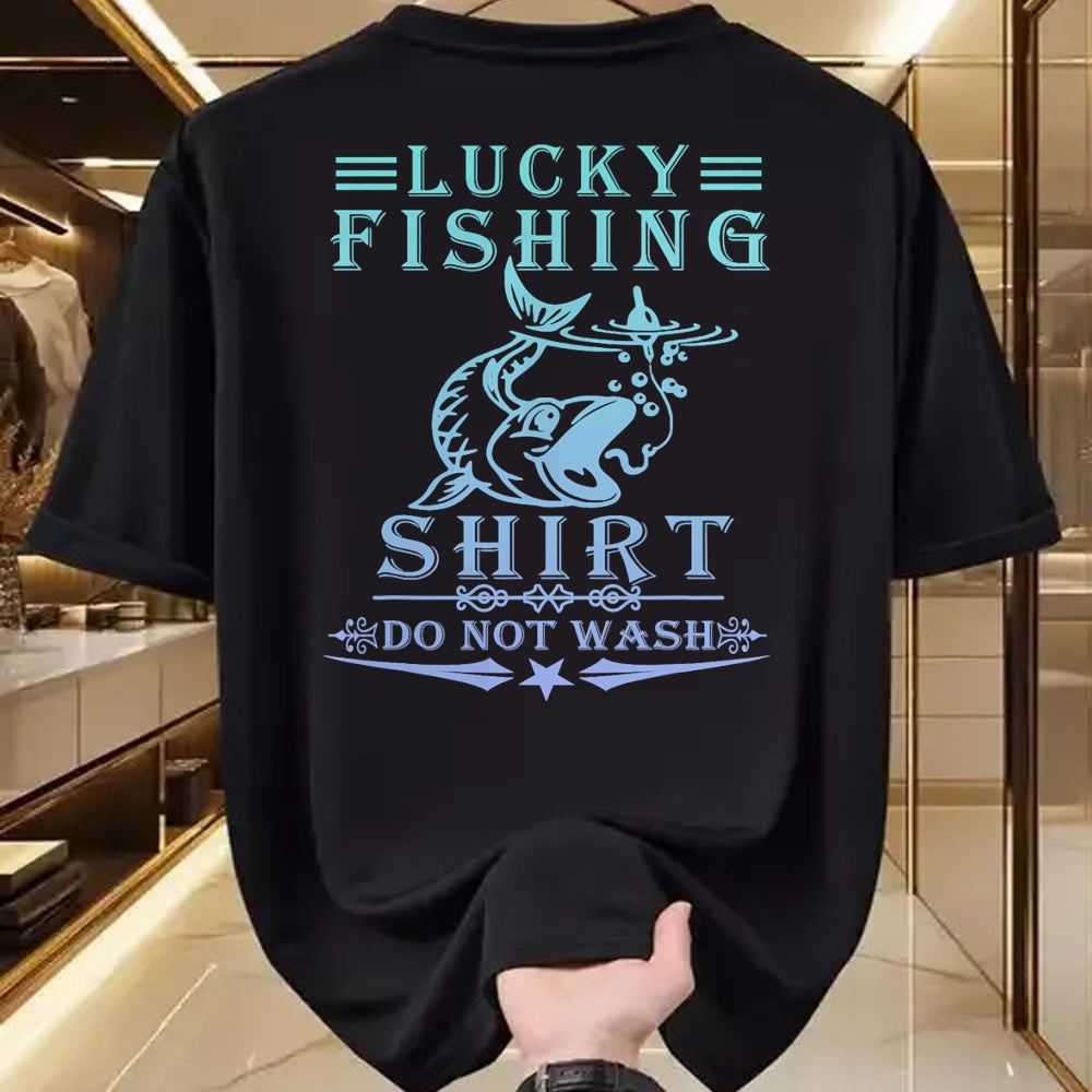 Gift for Dad Shirt, Funny Dad Unisex T-Shirt/Hoodie/Sweatshirt HLT00 – Lucky Fishing Do Not Wash Vintage Fishing Lover T-Shirt