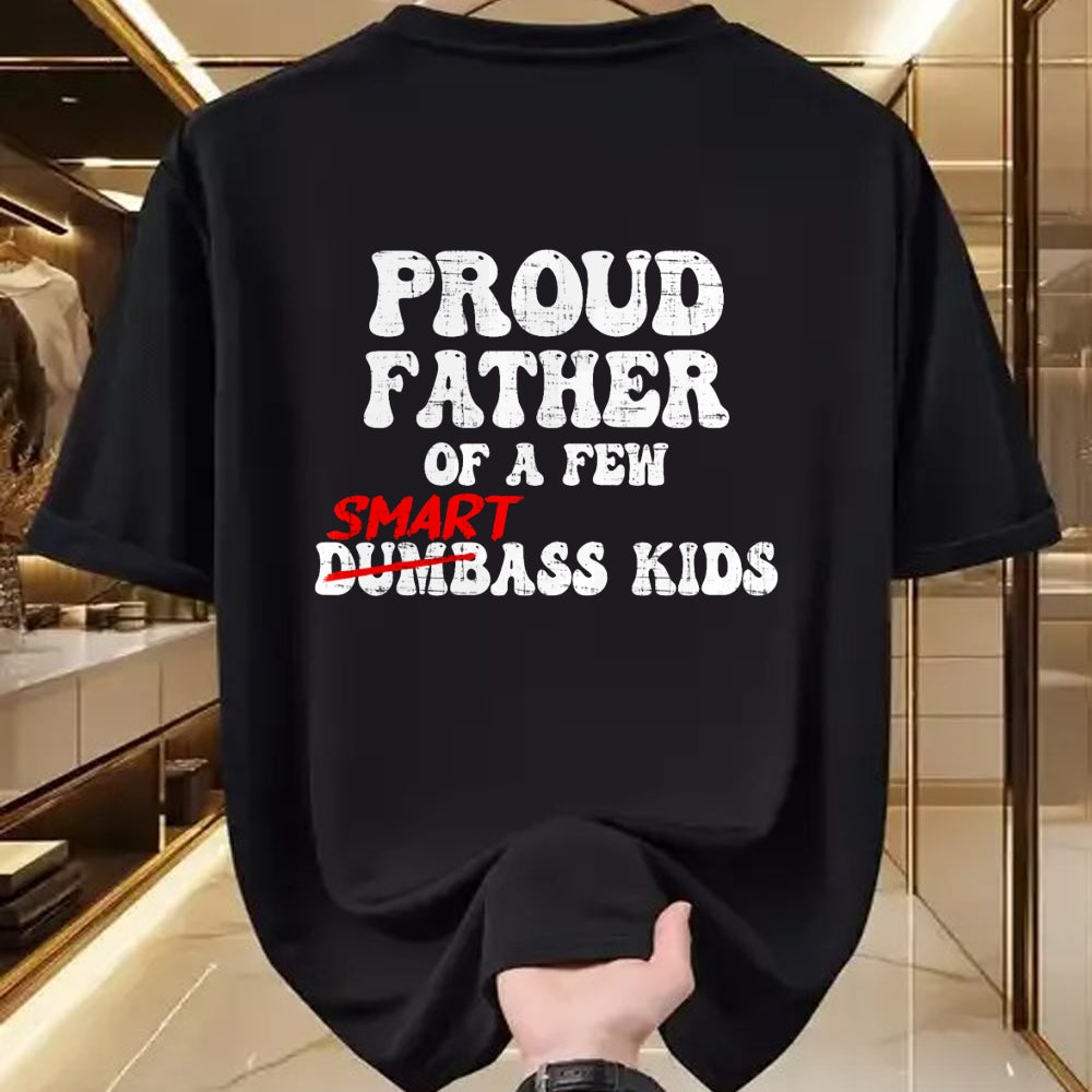 Gift for Dad Shirt, Funny Dad Unisex T-Shirt/Hoodie/Sweatshirt HLT00 – Funny Proud Father of a Few Smart Ass Kids Fathers Day T-Shirt