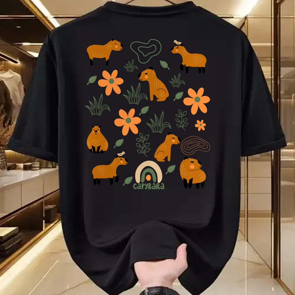Cute Capybara Shirt, Funny Capybara Unisex T-Shirt/Hoodie/Sweatshirt HLT00 - Capybara Long Sleeve T-Shirt (2)