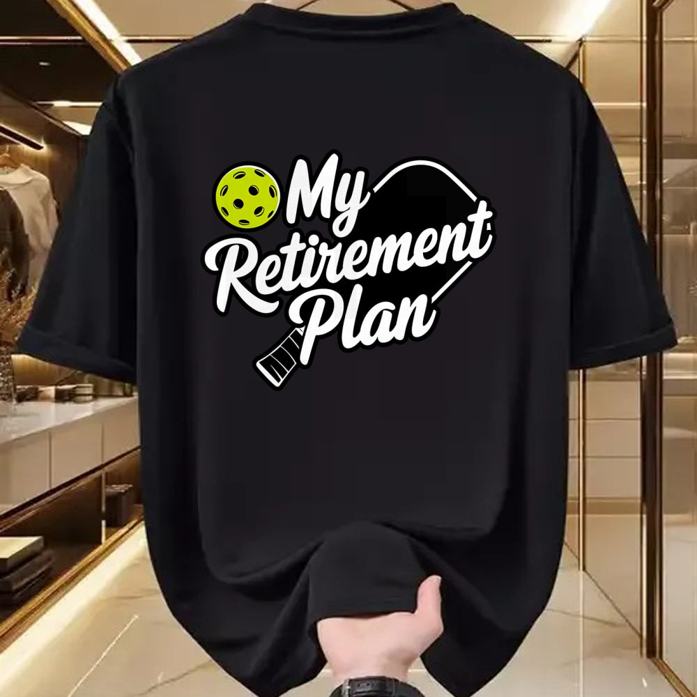 Funny Pickleball Shirt, Pickleball Lover Unisex T-Shirt/Hoodie/Sweatshirt HLT00 - My Retirement Plan Pickleball T-Shirt