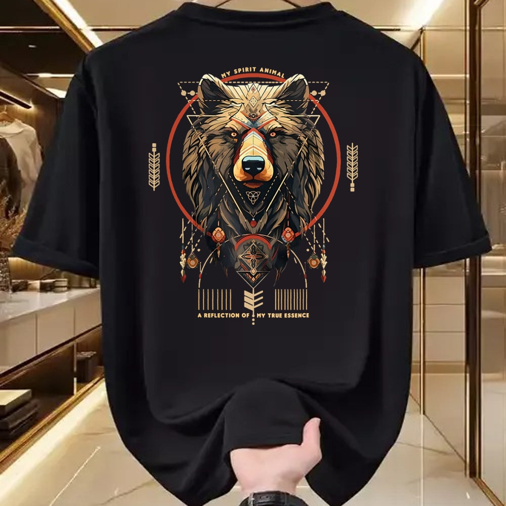 Native American T-Shirts, Vintage Native American Unisex T-Shirt/Hoodie/Sweatshirt HLT00 - Bear Native American Mountain Forest Wildlife Bears Lover