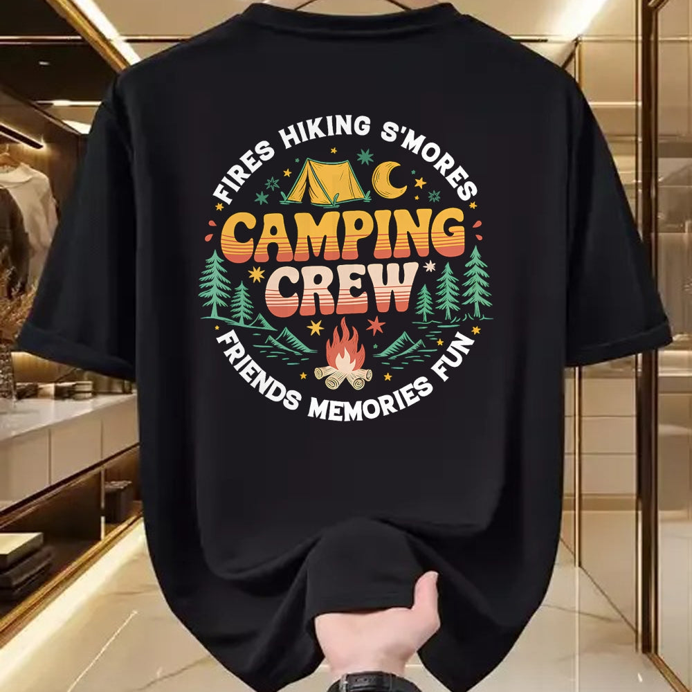 Funny Camping Shirt, Gift For Camping Lover Unisex T-Shirt/Hoodie/Sweatshirt HLT00 - Camping Crew Family Matching Group Friends Men Women Kid T-Shirt