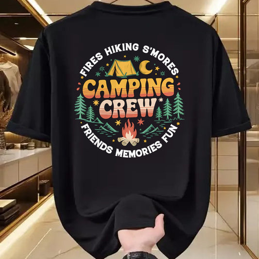 Funny Camping Shirt, Gift For Camping Lover Unisex T-Shirt/Hoodie/Sweatshirt HLT00 - Camping Crew Family Matching Group Friends Men Women Kid T-Shirt