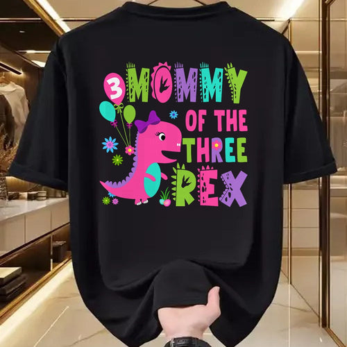 Best Dinosaur Lover Shirt, Funny Dinosaur UnisexT-Shirt/Hoodie/Sweatshirt HLT00 - Mommy of The Three Rex Dinosaur T-Rex 3rd Birthday Boy T-Shirt