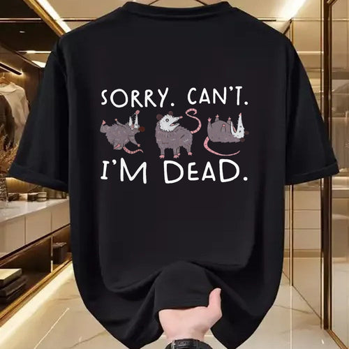 Best Thanksgiving Family Shirt , Funny Thanksgiving UnisexT-Shirt/Hoodie/Sweatshirt HLT00 - Sorry Can't Possum Dead Funny Opossum Fake Death Trash Meme T-Shirt