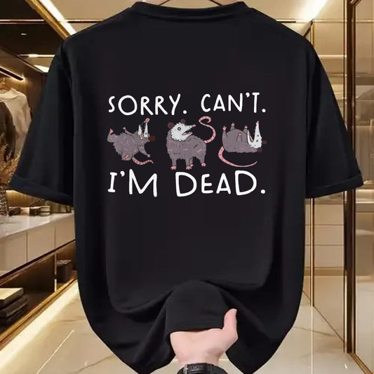 Best Thanksgiving Family Shirt , Funny Thanksgiving UnisexT-Shirt/Hoodie/Sweatshirt HLT00 - Sorry Can't Possum Dead Funny Opossum Fake Death Trash Meme T-Shirt