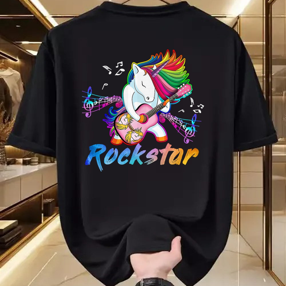 Guitar Lover Shirt, Funny Guitar UnisexT-Shirt/Hoodie/Sweatshirt HLT00 - Unicorn Rock Star Guitar Rockin_ Music Singer T-Shirt