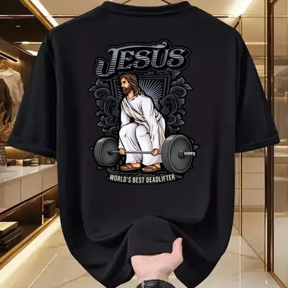 Christian Tee, Christian Faith Unisex T-Shirt/Hoodie/Sweatshirt HLT00 - Funny Jesus Christian Weight Lifting Men Women Gym Gag Gifts T-Shirt