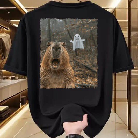 Cute Capybara Shirt, Funny Capybara Unisex T-Shirt/Hoodie/Sweatshirt HLT00 - Funny Capybara Halloween T-Shirt