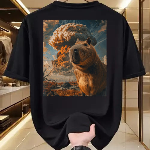 Cute Capybara Shirt, Funny Capybara Unisex T-Shirt/Hoodie/Sweatshirt HLT00 - Funny Graphic Capybara Long Sleeve T-Shirt (13)