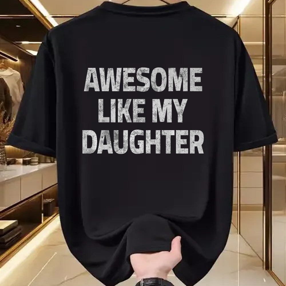 Best Wife Shirt, Wife and Husband Unisex T-Shirt/Hoodie/Sweatshirt HLT00 - Awesome Like My Daughter Father's Day Funny Dad Husband Man Premium T-Shirt