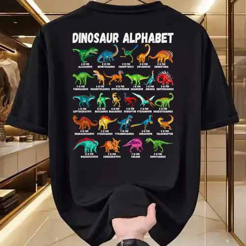 Best Dinosaur Lover Shirt, Funny Dinosaur UnisexT-Shirt/Hoodie/Sweatshirt HLT00 - Types of Dinosaurs Alphabet A-Z ABC Dino Identification T-Shirt Small