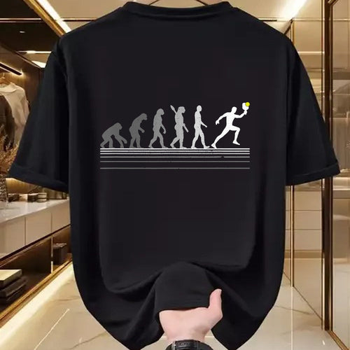 Funny Pickleball Shirt, Pickleball Lover Unisex T-Shirt/Hoodie/Sweatshirt HLT00 - Pickleball Evolution of Man Funny Gift T-Shirt