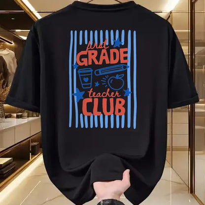 Best Student Shirt, Funny Back To School UnisexT-Shirt/Hoodie/Sweatshirt HLT00 - Retro Striped First Grade Teacher Club Crew Back to School T-Shirtack to School 2nd Grade Boys Kids T-Shirt (Copy)