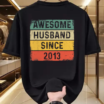 Best Wife Shirt, Wife and Husband Unisex T-Shirt/Hoodie/Sweatshirt HLT00 - 11th Wedding Anniversary Epic Awesome Husband Since 2013 T-Shirt (1)