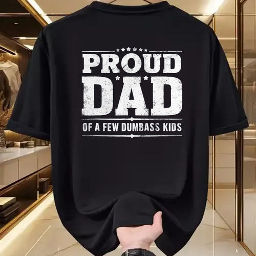 Gift for Dad Shirt, Funny Dad Unisex T-Shirt/Hoodie/Sweatshirt HLT00 – Father_s Day Proud Father Of A Few Dumbass Kids T-Shirt