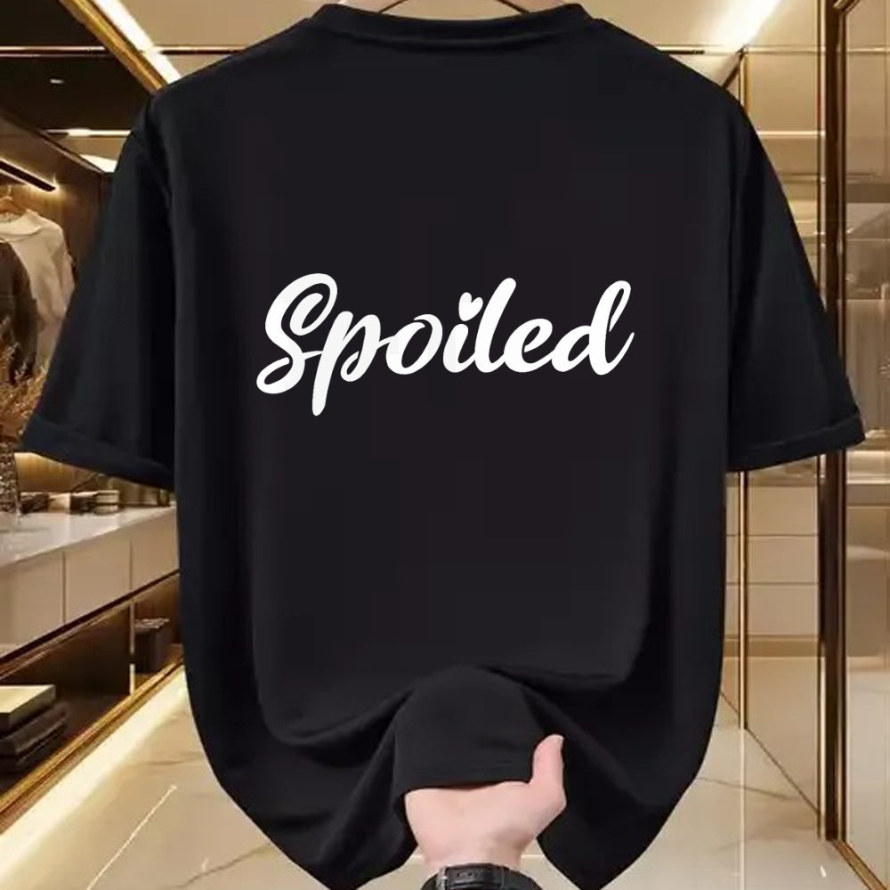 Best Wife Shirt, Wife and Husband Unisex T-Shirt/Hoodie/Sweatshirt HLT00 - Broke And Spoiled Matching Couples Funny T-Shirt
