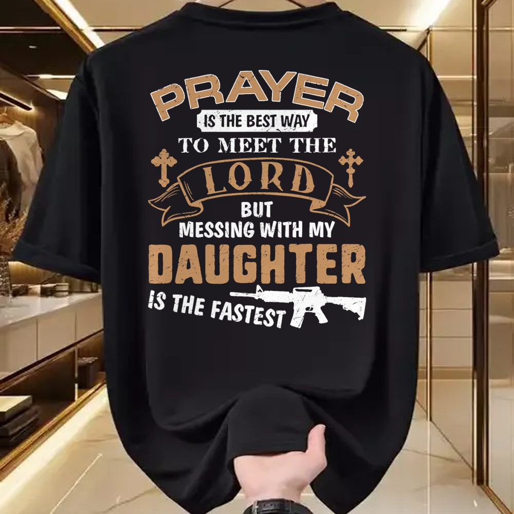 Gift for Dad Shirt, Funny Dad Unisex T-Shirt/Hoodie/Sweatshirt HLT00 – Father Day Funny For Proud Daddy Dad If You Mess My Daughter T-Shirt
