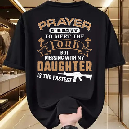 Gift for Dad Shirt, Funny Dad Unisex T-Shirt/Hoodie/Sweatshirt HLT00 – Father Day Funny For Proud Daddy Dad If You Mess My Daughter T-Shirt