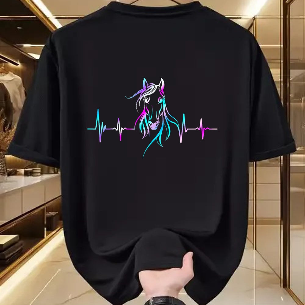 Best Horse Lover Shirt , Funny Horse UnisexT-Shirt/Hoodie/Sweatshirt HLT00 - Horse Heartbeat For Women Girls Equestrian Horseback Riding T-Shirt