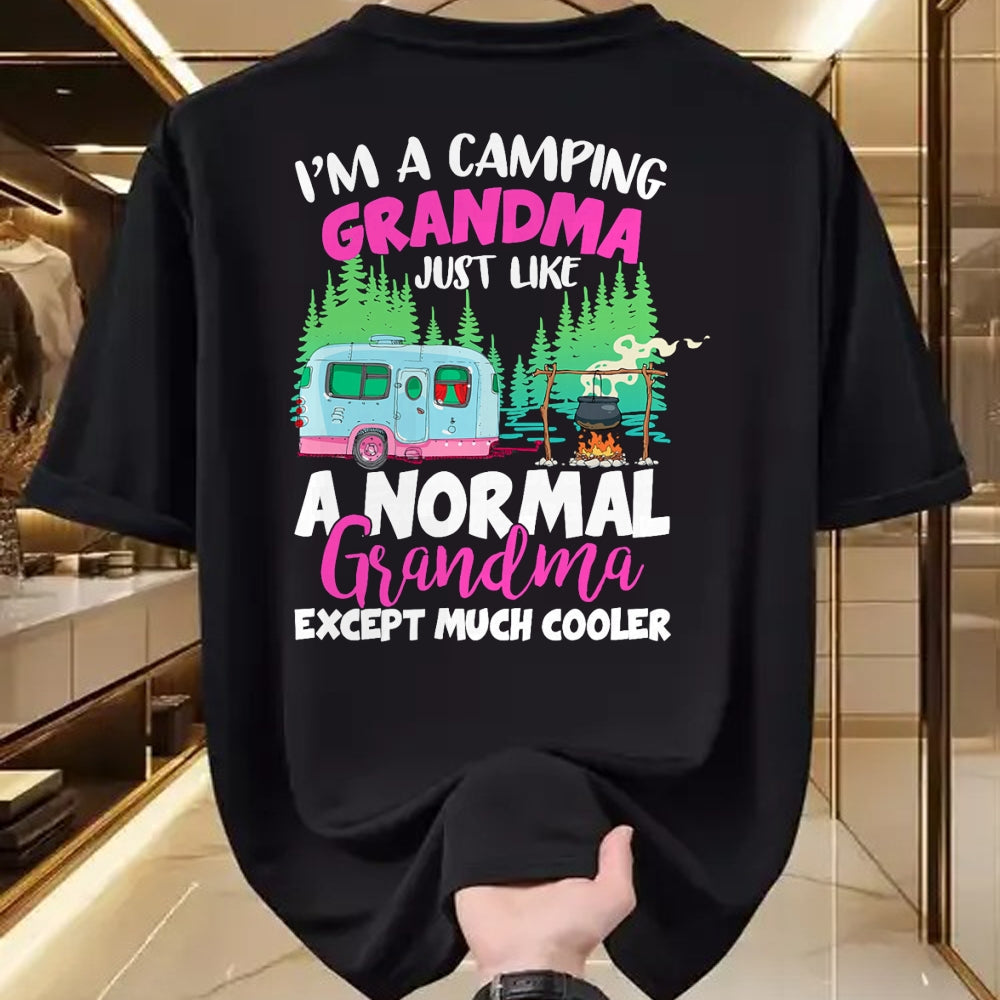 Funny Camping Shirt, Gift For Camping Lover Unisex T-Shirt/Hoodie/Sweatshirt HLT00 - Funny I_m A Camping Grandma Camper Campfire Mothers Day T-Shirt