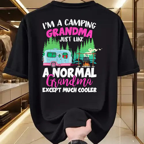 Funny Camping Shirt, Gift For Camping Lover Unisex T-Shirt/Hoodie/Sweatshirt HLT00 - Funny I_m A Camping Grandma Camper Campfire Mothers Day T-Shirt
