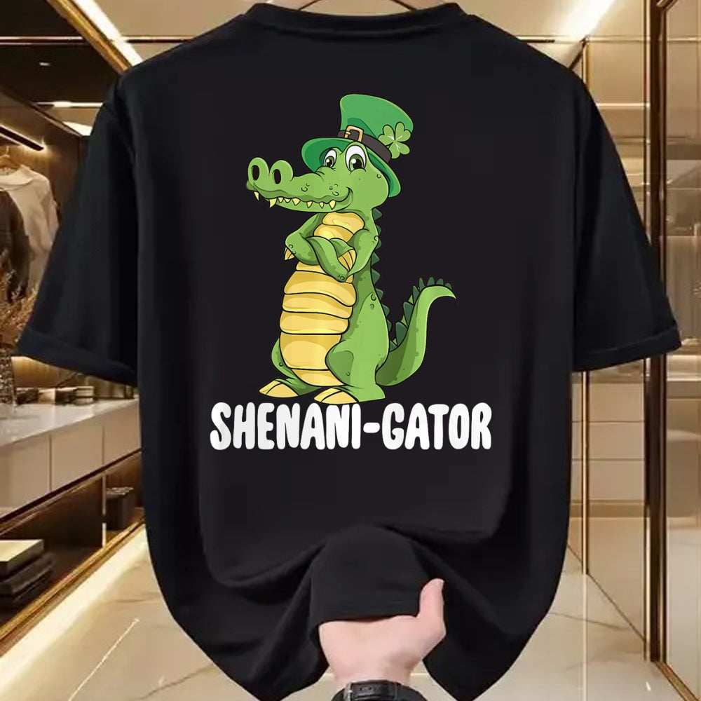 Patrick Day Shirts for Family, Funny Patrick Day shirts, st patrick's day Unisex T-Shirt/Hoodie/Sweatshirt HLT00 - Shenanigator Saint Patrick Day Irish Alligator Shenanigans Premium T-Shirt