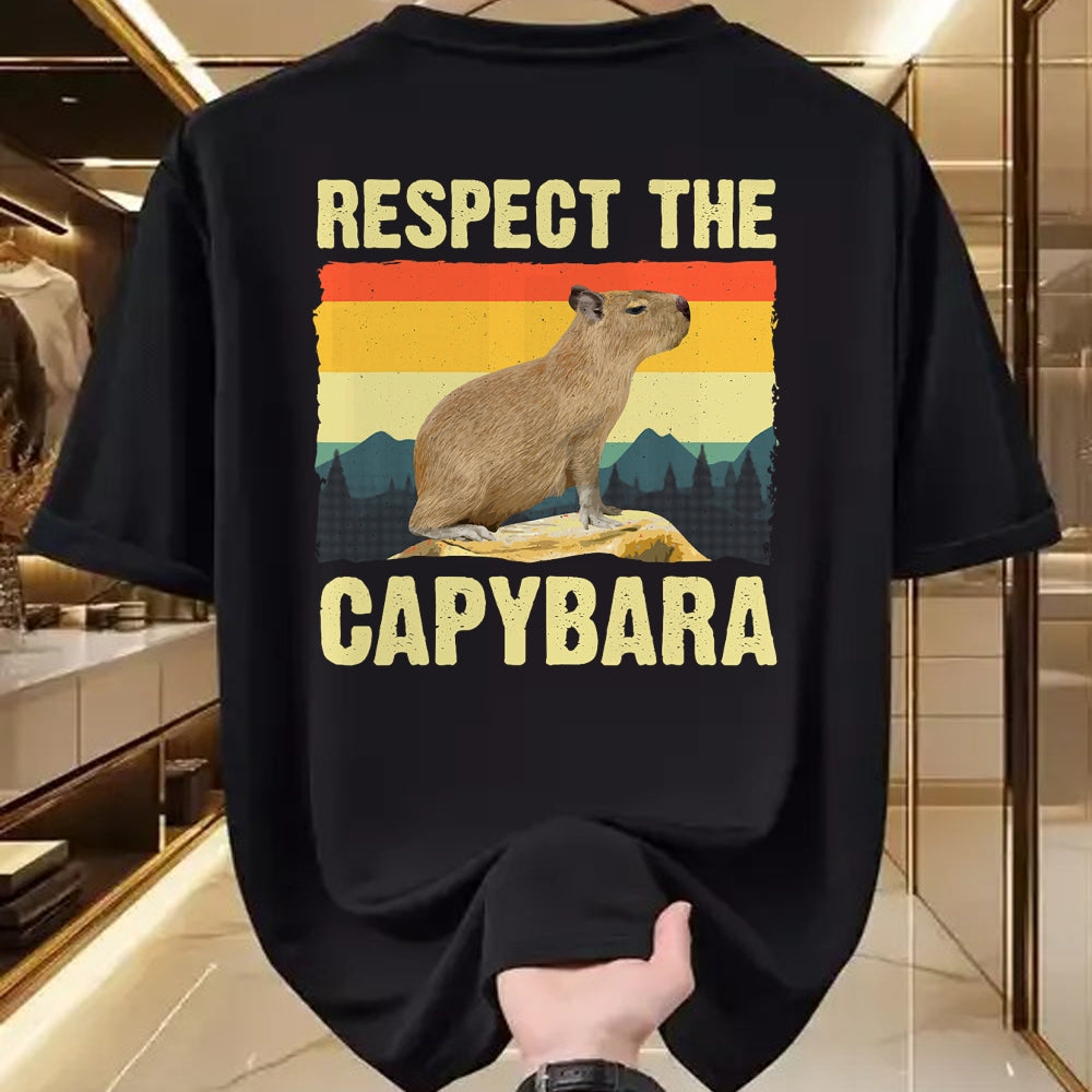 Cute Capybara Shirt, Funny Capybara UnisexT-Shirt/Hoodie/Sweatshirt HLT00 - Capybara Art for Men Women Kids Rodent Animal Lover Capybara T-Shirt