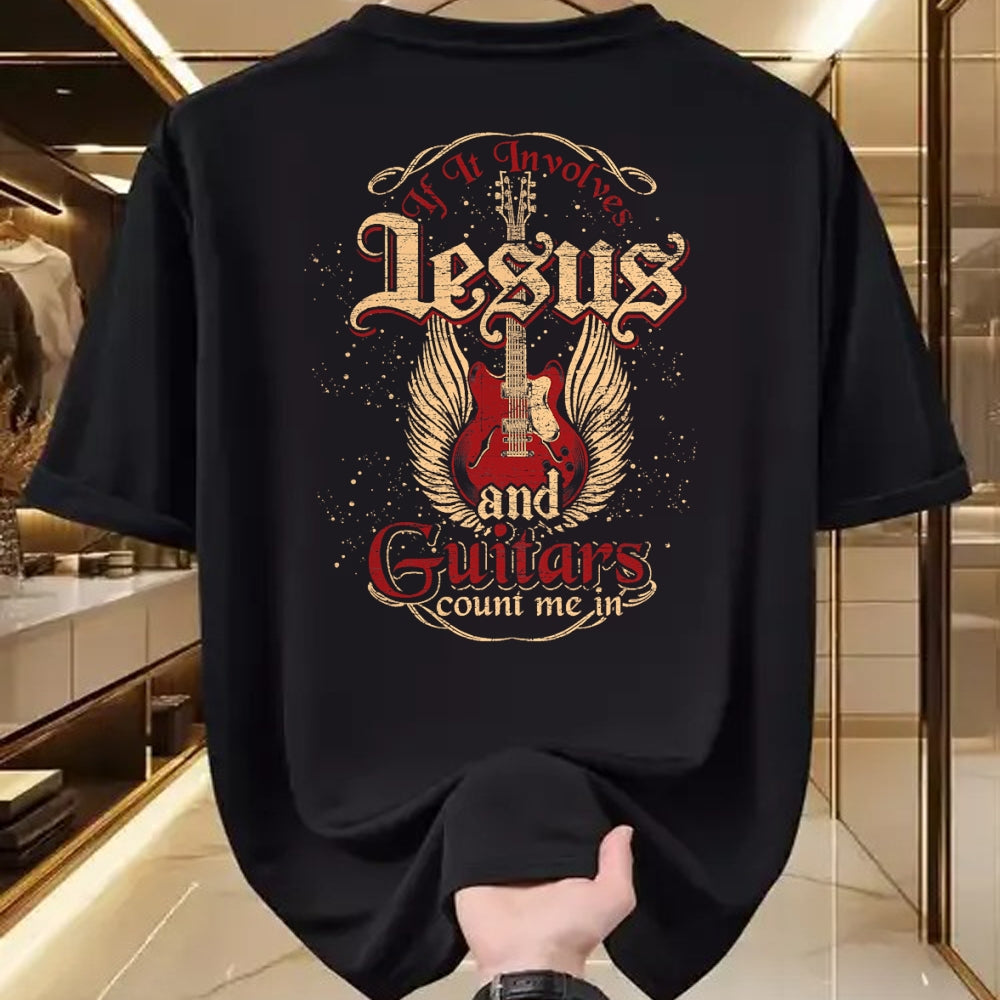 Christian Tee, Christian Faith Unisex T-Shirt/Hoodie/Sweatshirt HLT00 - Guitarist Guitar Musician Christian Music Jesus T-Shirt