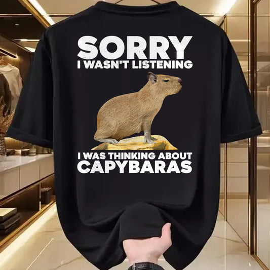 Cute Capybara Shirt, Funny Capybara UnisexT-Shirt/Hoodie/Sweatshirt HLT00 - Best Capybara Design for Men Women Kids Pet Rodent Capybara T-Shirt