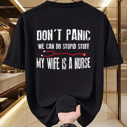 Funny Nurse Shirt, Nurse Unisex T-Shirt/Hoodie/Sweatshirt HLT00 - My Wife Is Nurse - Husband T-Shirt