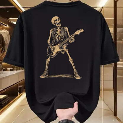 Guitar Lover Shirt, Funny Guitar UnisexT-Shirt/Hoodie/Sweatshirt HLT00 - Skeleton Playing Guitar Rock and Roll Music Men Women Kids T-Shirt