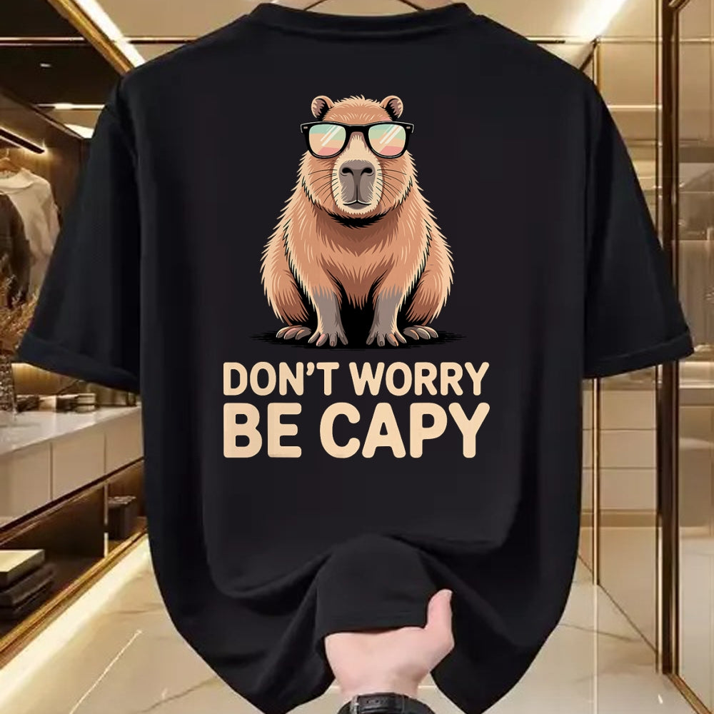 Cute Capybara Shirt, Funny Capybara Unisex T-Shirt/Hoodie/Sweatshirt HLT00 - Funny Capybara Design for Men Women Adults Capybara Lover T-Shirt