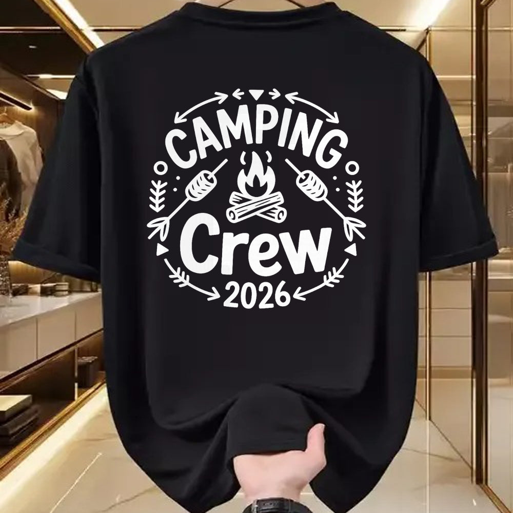 Funny Camping Shirt, Gift For Camping Lover Unisex T-Shirt/Hoodie/Sweatshirt HLT00 - Camping Crew 2026 Family Matching Camp Group Squad Team T-Shirt