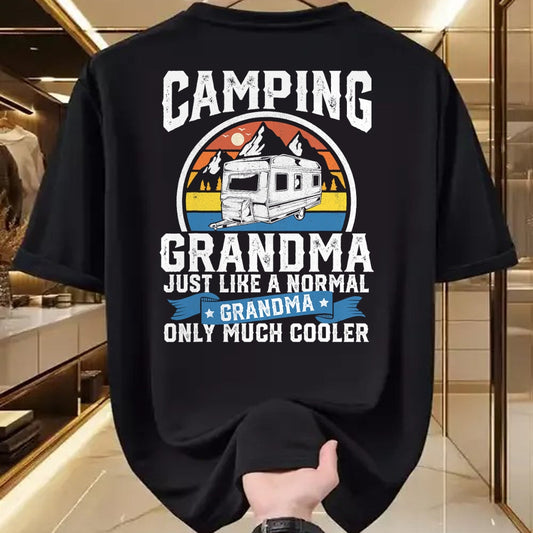 Funny Camping Shirt, Gift For Camping Lover Unisex T-Shirt/Hoodie/Sweatshirt HLT00 - Camping Grandma Funny Camper RV Retro Outdoors Womens Gift T-Shirt