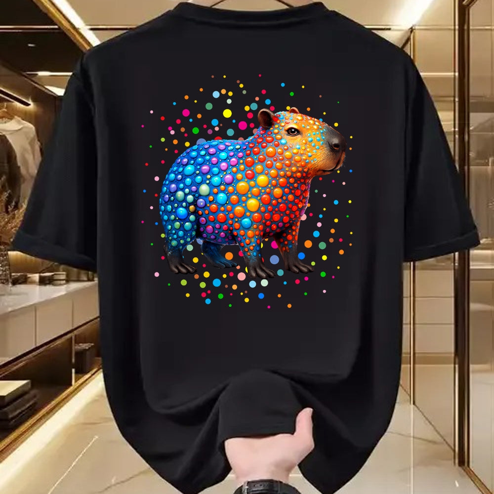 Cute Capybara Shirt, Funny Capybara Unisex T-Shirt/Hoodie/Sweatshirt HLT00 - Capybara Lovers Polka Dots Happy Dot Day Girls Boys Kids T-Shirt