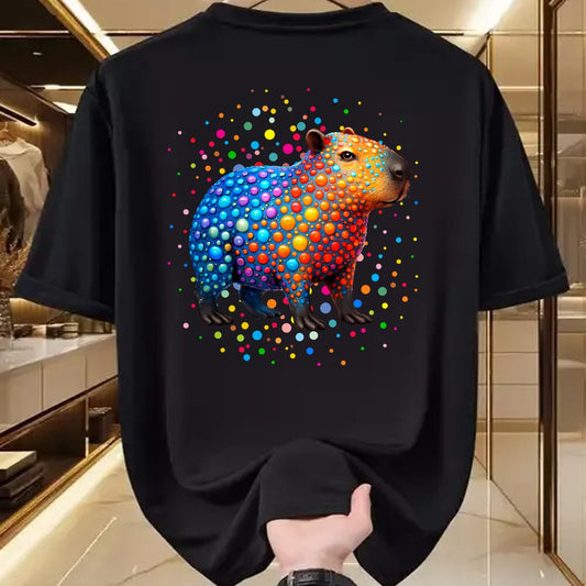 Cute Capybara Shirt, Funny Capybara Unisex T-Shirt/Hoodie/Sweatshirt HLT00 - Capybara Lovers Polka Dots Happy Dot Day Girls Boys Kids T-Shirt